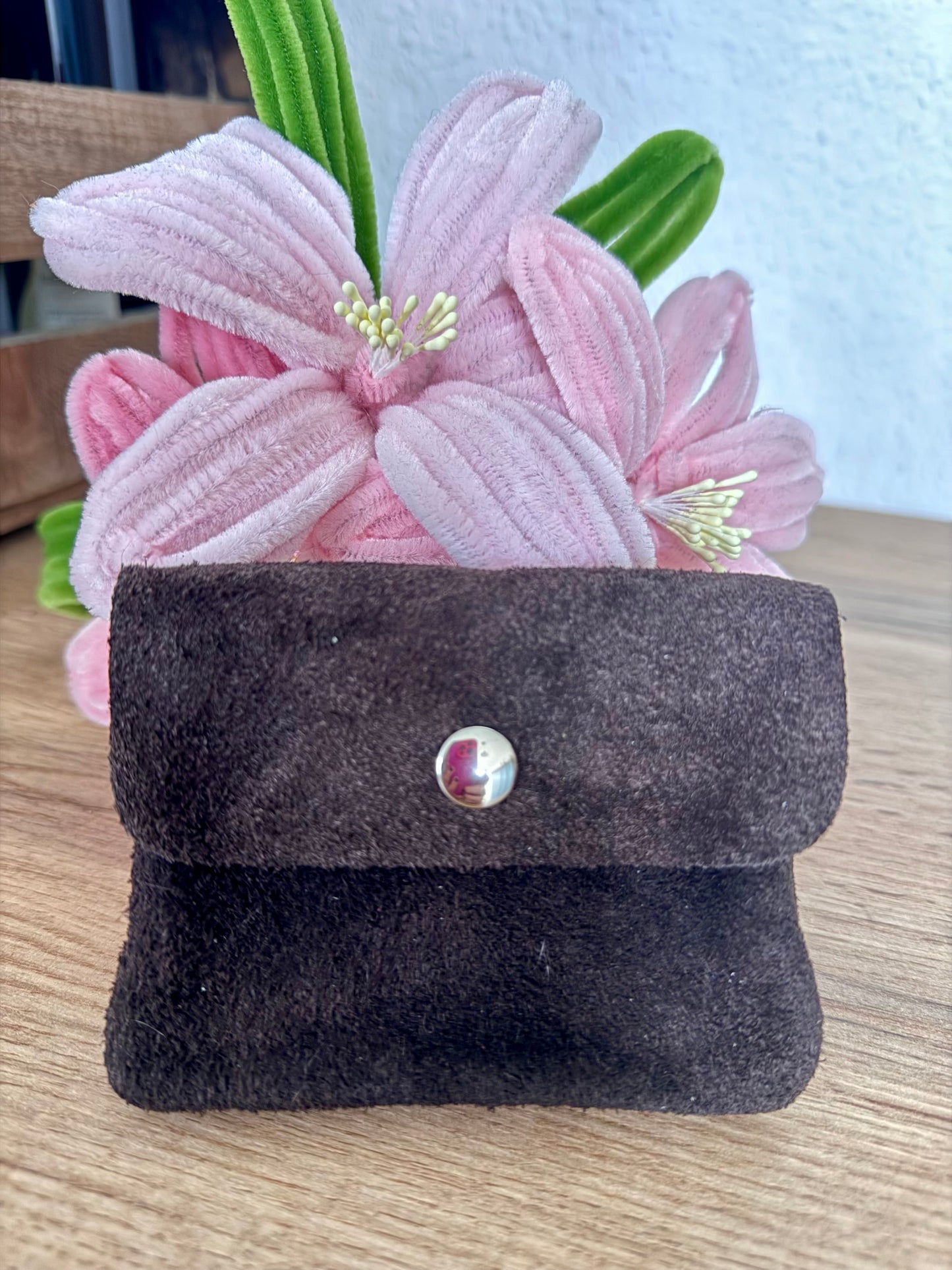 Kleine Geldbörse Wildleder