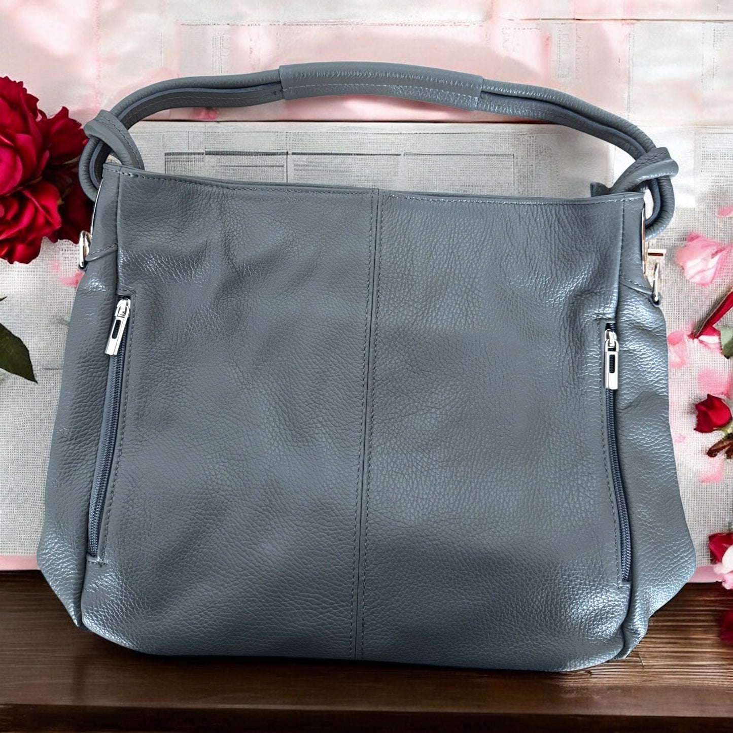 Schultertasche Grey