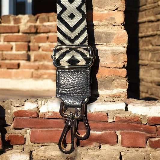 Statementgurt/Trageriemen/Schmal/ Schwarz