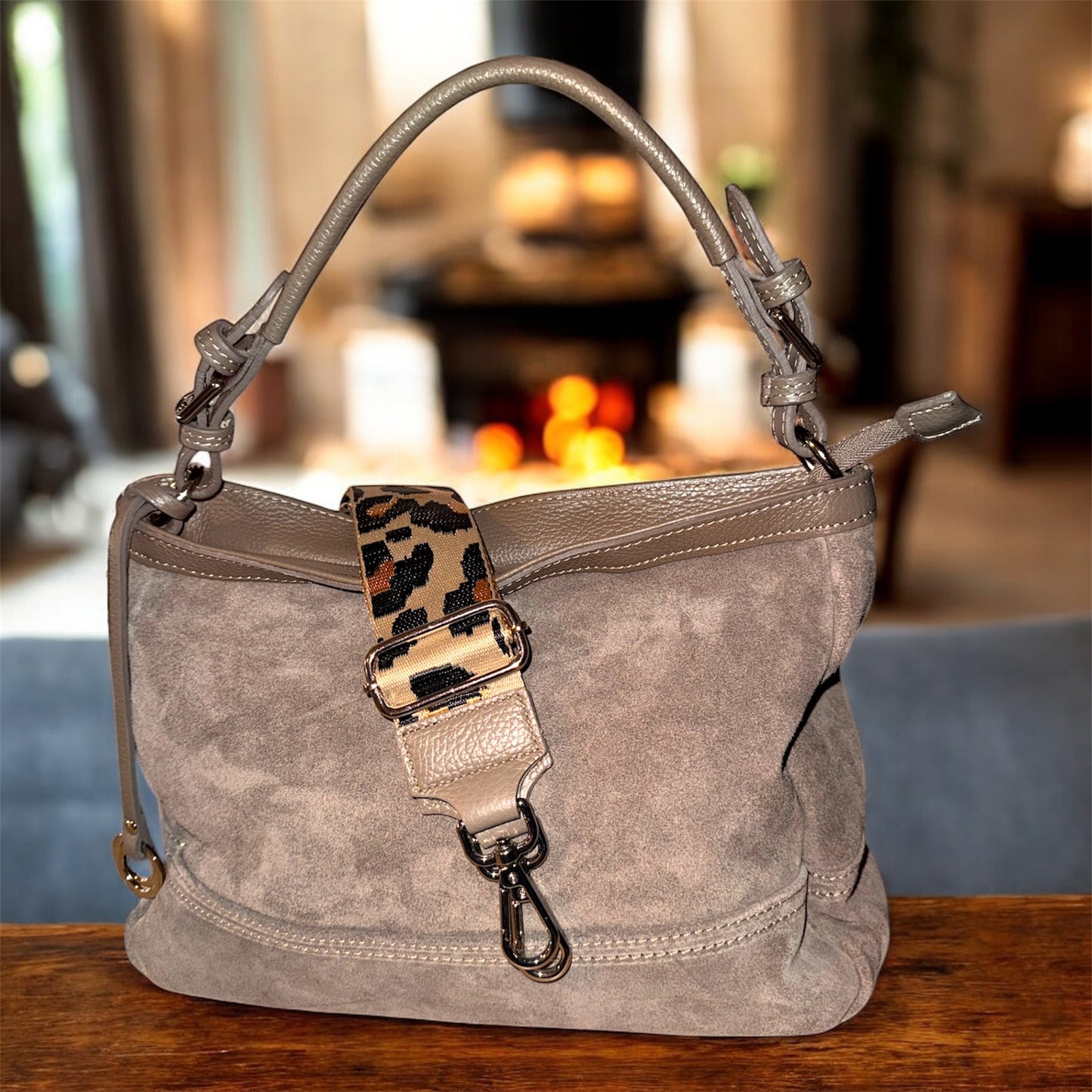 Statementgurt/Extragurt Leo/Taupe