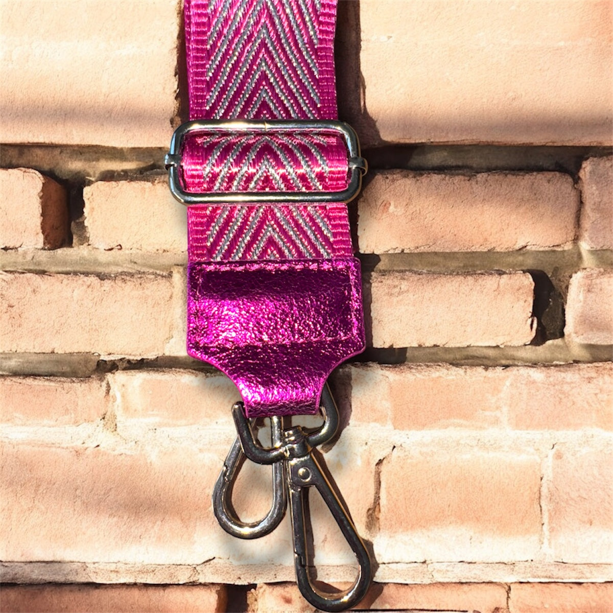 Statementgurt/Taschenriemen/ Pink Metallic