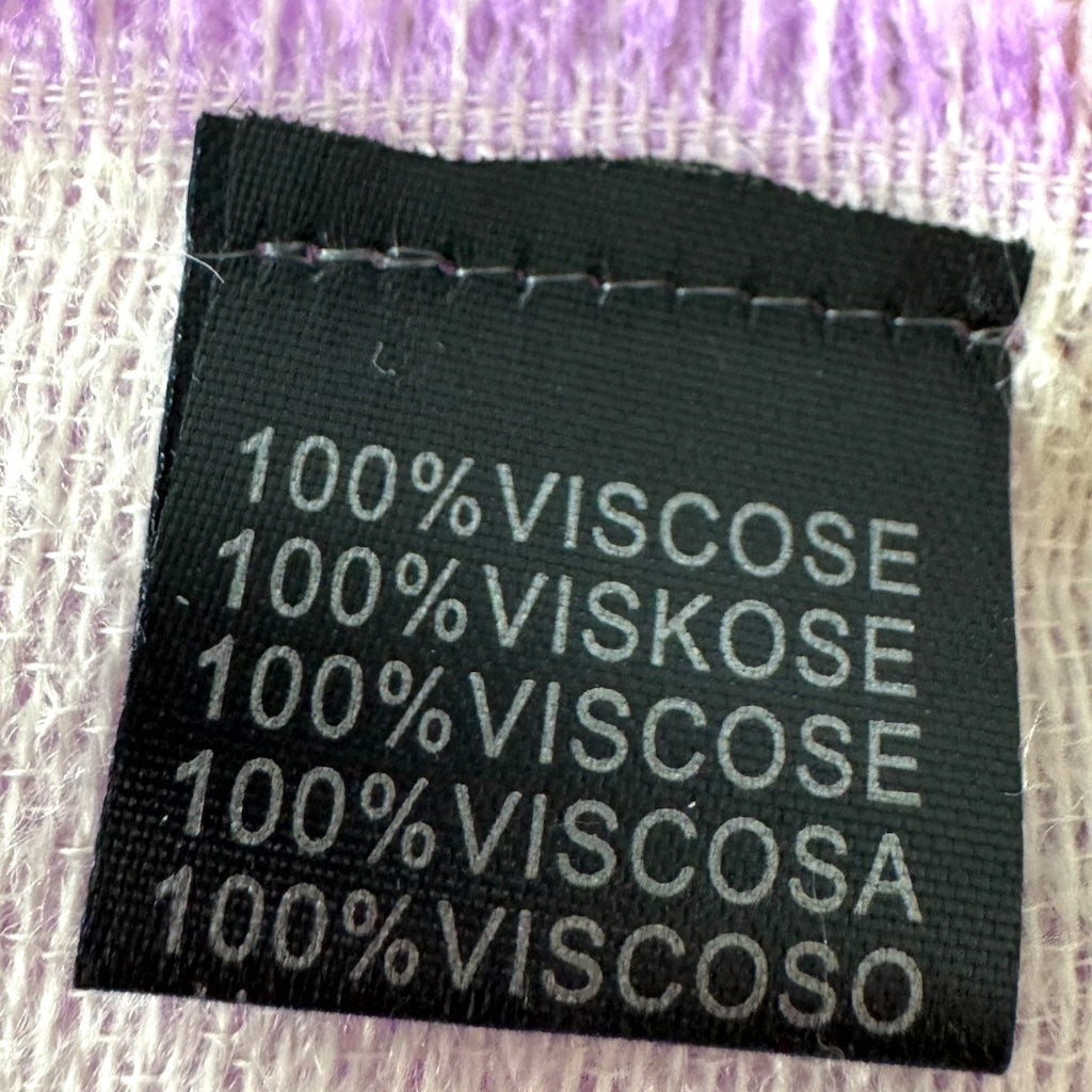 XL Premium Schal – Pink, Flieder & Neongrün | 100 % Viskose