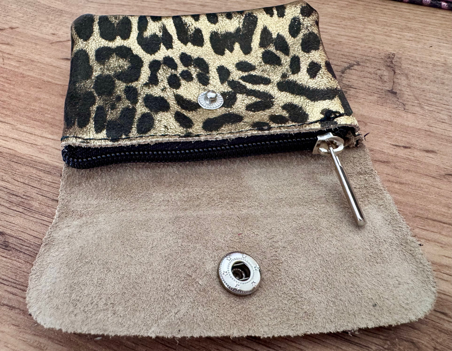 Kleine Geldbörse Leo Metallic