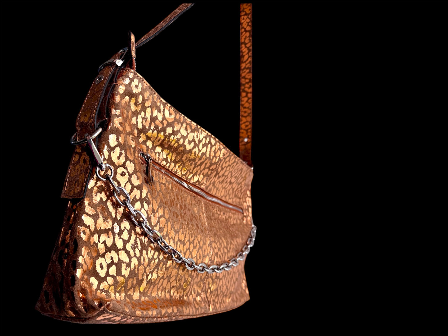 Tasche Leo Metallic Love Bag