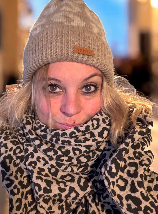 XXL Musselin Tuch Leo